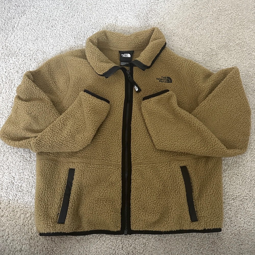 north face oversized cropped full zip